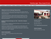 Tablet Screenshot of hamburger-baumaschinen.de